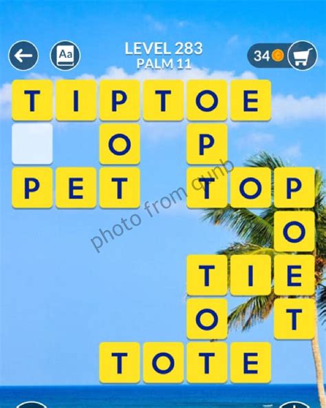 wordscapes puzzle 283|Wordscapes Level 283, Palm 11 .